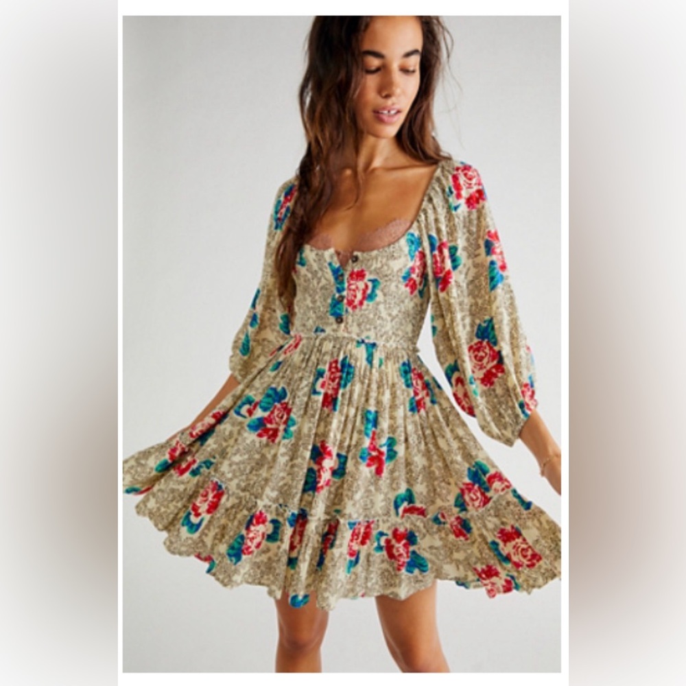 Free people Summer Picnic Printed
Mini Dress
